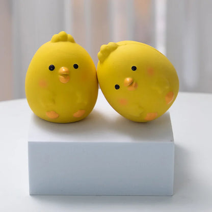 Rubber Squeaky Chicken Dog Toy for Interactive Chewing and Play