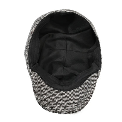 Unisex Newsboy Hat Retro Cotton Beret Flat Cap