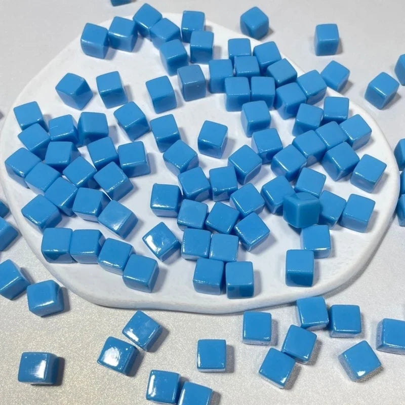 Transparent Cube Game Pieces Set – 50PCS Colorful Crystal Cubes