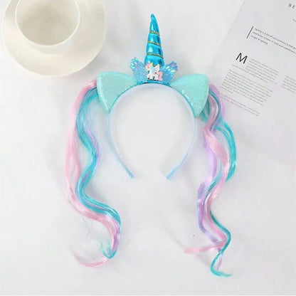 Unicorn Birthday Girl Headband for Kids