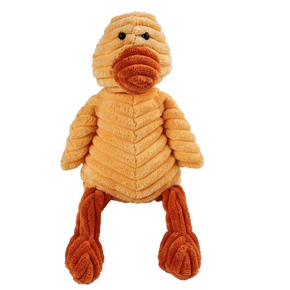 Corduroy Dog Molar Plush Toy for Interactive Chewing and Play