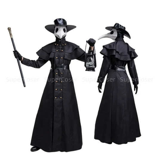 Plague Doctor Costume – Medieval Hooded Robe Cosplay Set
