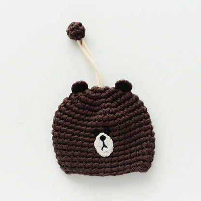 Cute Crochet Cactus Keychain Decorative Bag Charm