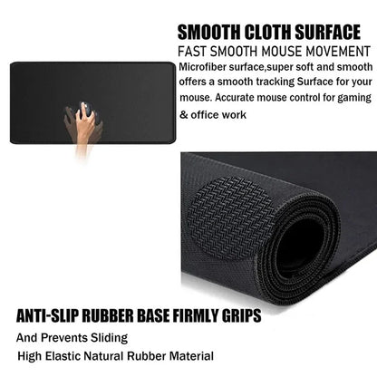 Gamepad Pattern Mouse Pad Large Gaming Mousepad XXL Gamer Keyboard Pads Office Laptop Desk Mats Non-Slip Rubber Home Table Mat