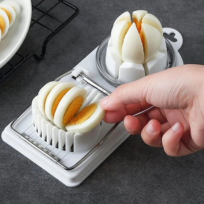 2-in-1 Stainless Steel Egg Cutter – Multi Function Egg Slicer