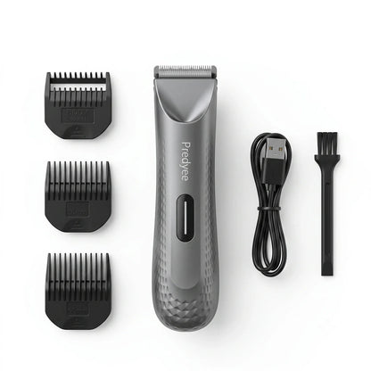 Electric Groin Hair Trimmer for Men,Body Groomer & Pubic Waterproof Hair Trimmer,Replaceable Ceramic Blade