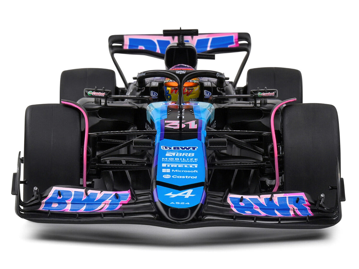 Alpine A524 #31 Esteban Ocon "BWT" Formula One F1 Miami GP (2024) "Competition" Series 1/18 Diecast Model Car by Solido