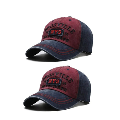 Washed Embroidered Baseball Cap with Curved Brim for Everyday Style