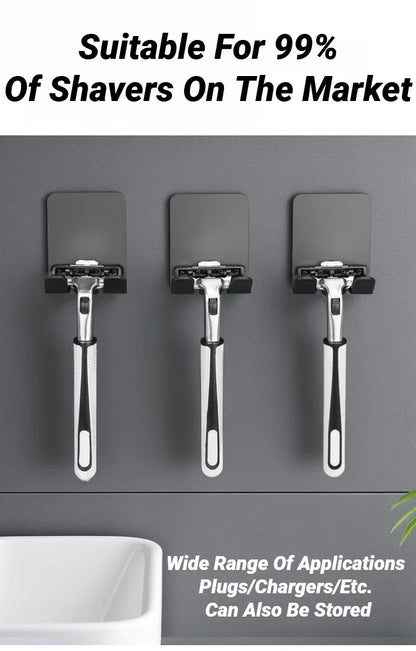Multi Function Men Shaving Razor Holder Storage Hook Wall Shelf Bathroom Kitchen Accessories