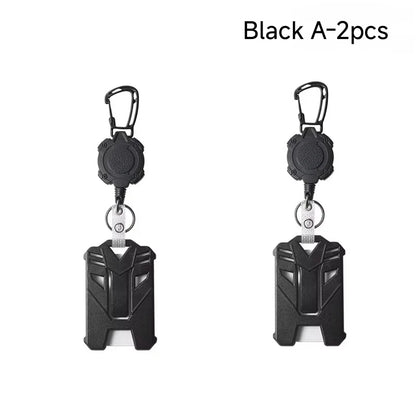 Retractable Badge Holder with ID Card Holder Case Clip