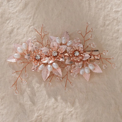 Pearl Flower Bridal Hair Comb for Women