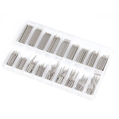 360pcs/set Strainless Steel Spring Bars Dia 1.5mm/1.8mm Length8mm - 25mm/6mm - 23mm Watchband Strap Belt Watch Repair Tools Pin