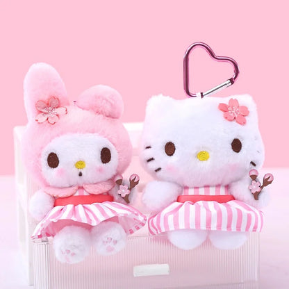 Sanrio Hello Kitty & Kuromi Plush Keychain Bag Charm