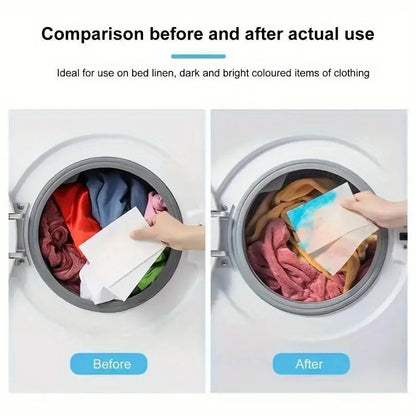 Color Catcher Sheets Anti Color Run Laundry Sheets Strong Absorption Honeycomb Disposable Mixed Washing Prevent Clothes Staining