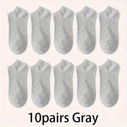 Ankle Socks 5 Pack Breathable Low Cut Unisex Socks