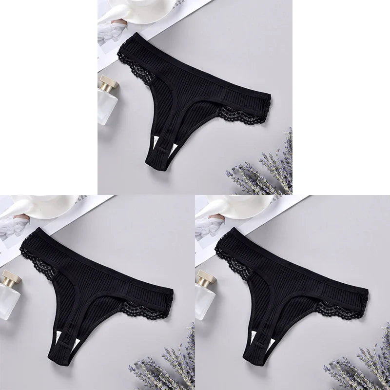Cotton G String Panties 3PCS Women's Antibacterial Thongs