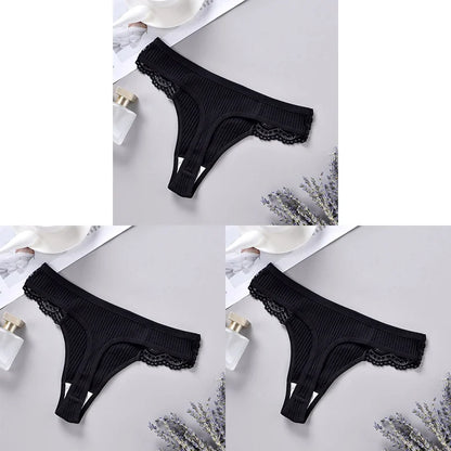 Cotton G String Panties 3PCS Women's Antibacterial Thongs