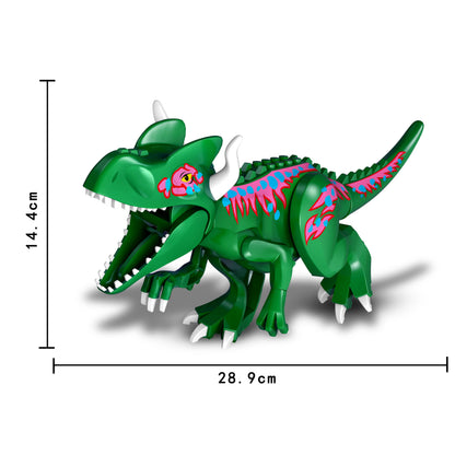 Jurassic Raptor Building Blocks Mini Dinosaur Construction Toy Set