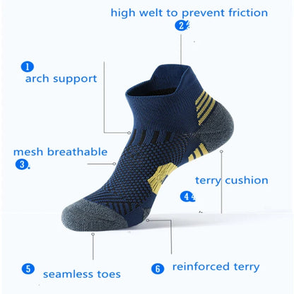 Non Slip Running Socks 3 Pair Fitness Sports Socks