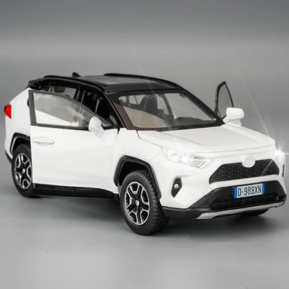 RAV4 Diecast Toy Car with Light & Sound – Alloy Model Vehicle Toy