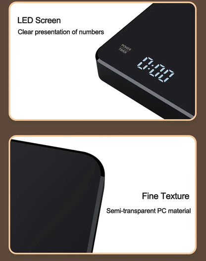 Electronic Coffee Scale with Timer and Silicone Pad USB Rechargeable