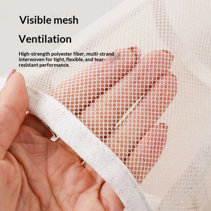 HOMEFISH Mesh Makeup Toiletry Storage Bags Handbags Portable Travel Washing Body Shower Tools Organizer Hanging Organizer Pouch