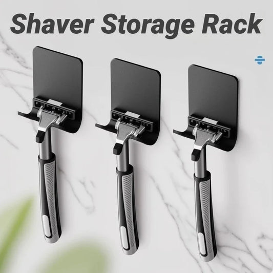 Multi Function Men Shaving Razor Holder Storage Hook Wall Shelf Bathroom Kitchen Accessories