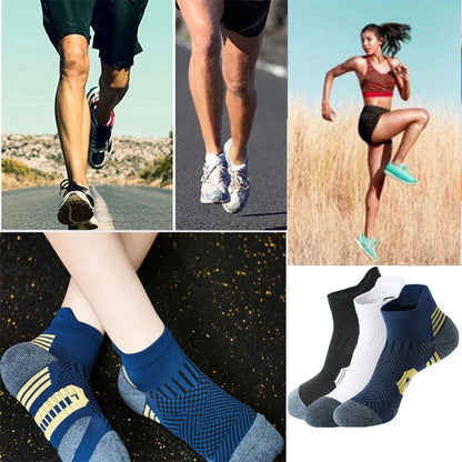 Non Slip Running Socks 3 Pair Fitness Sports Socks