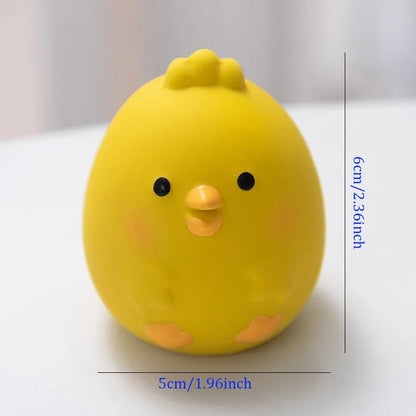 Rubber Squeaky Chicken Dog Toy for Interactive Chewing and Play