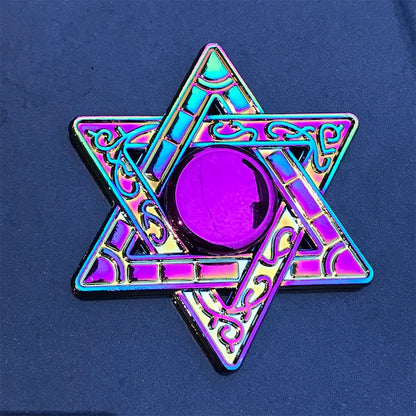 Rainbow Metal High-Speed Fidget Spinner