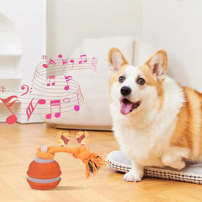 Interactive Motion Activated Dog Ball with Rope for Active Play