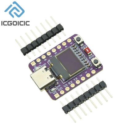 0.42 inch OLED Dev Board for ESP32-C3, WiFi BT Wireless Module with Ceramic Antenna, SuperMini Development Board