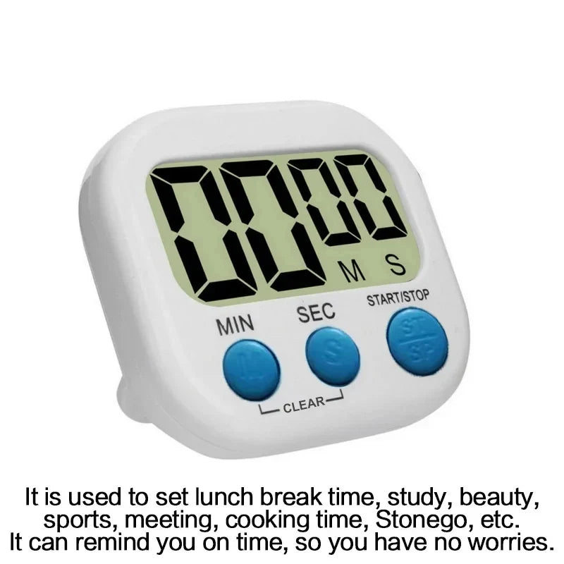 1PC LCD Digital Kitchen Timer Magnetic Cooking Large Count Down Up Clear Loud Alarm Stonego Home Kitchen Accessories