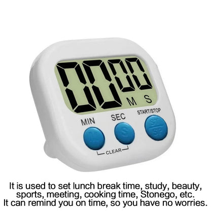 1PC LCD Digital Kitchen Timer Magnetic Cooking Large Count Down Up Clear Loud Alarm Stonego Home Kitchen Accessories