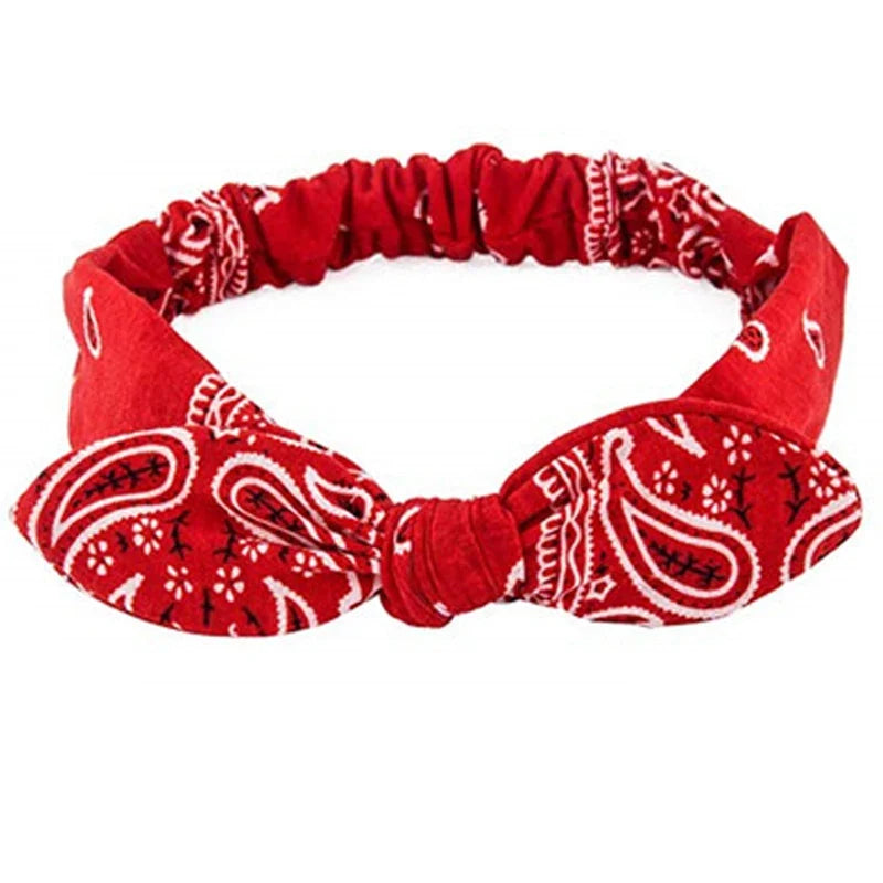 Boho Cross Knot Elastic Headband for Women