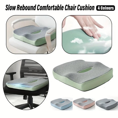 1pc 3D Lumbar Support Car Cushion, Memory Foam Ergonomic for Lower Back Pain Relief, Also for Office & Wheelchair Use
