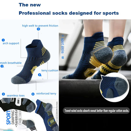 Non Slip Running Socks 3 Pair Fitness Sports Socks