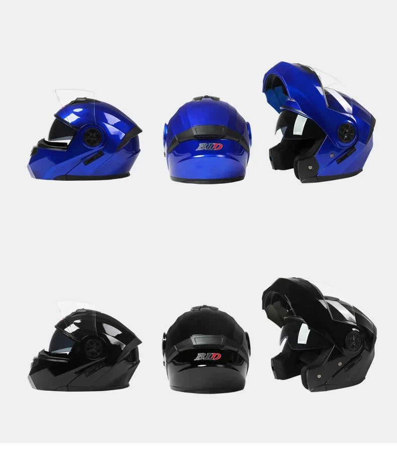 Flip Up Motorcycle Helmet DOT Dual Visor Modular Full Face