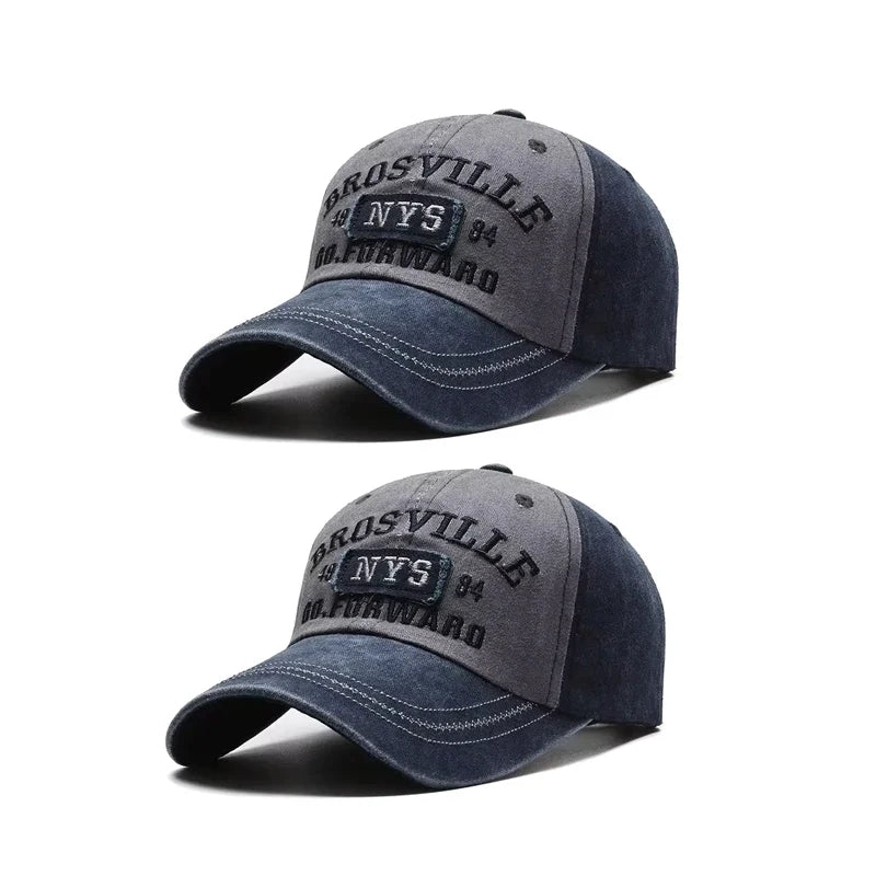 Washed Embroidered Baseball Cap with Curved Brim for Everyday Style