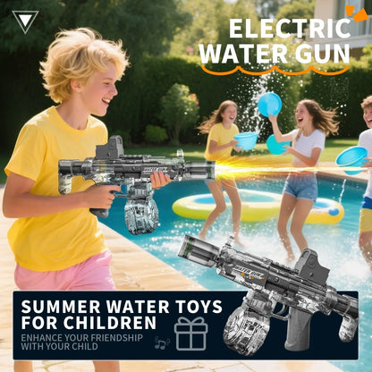 Electric Automatic Water Gun with Lights & Rechargeable Battery