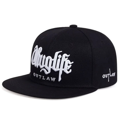 Thug Life Embroidery Snapback Baseball Cap for Streetwear Style