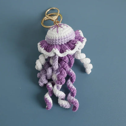 Ocean Animal Crochet Keychain Tropical Fish Bag Charm