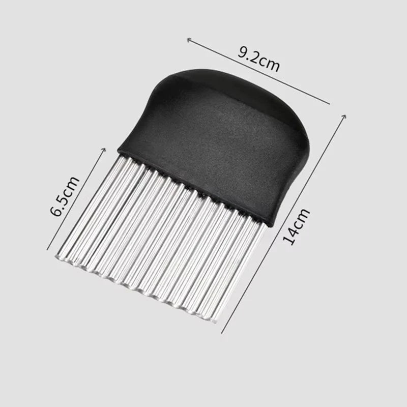 Crinkle Cutter – Stainless Steel Wavy Vegetable Slicer