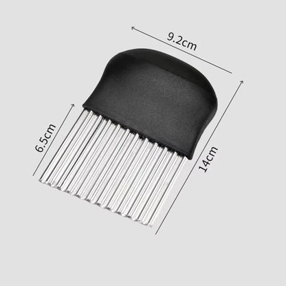 Crinkle Cutter – Stainless Steel Wavy Vegetable Slicer