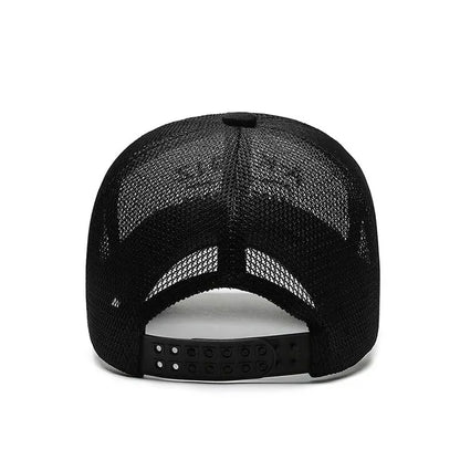 Summer Embroidered Mesh Baseball Cap for Sun Protection