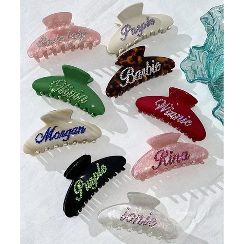 Personalized Custom Name Hair Clip for Women & Girls