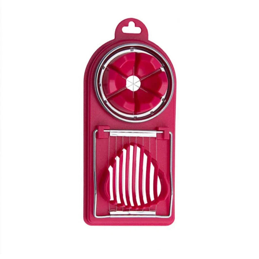 2-in-1 Stainless Steel Egg Cutter – Multi Function Egg Slicer