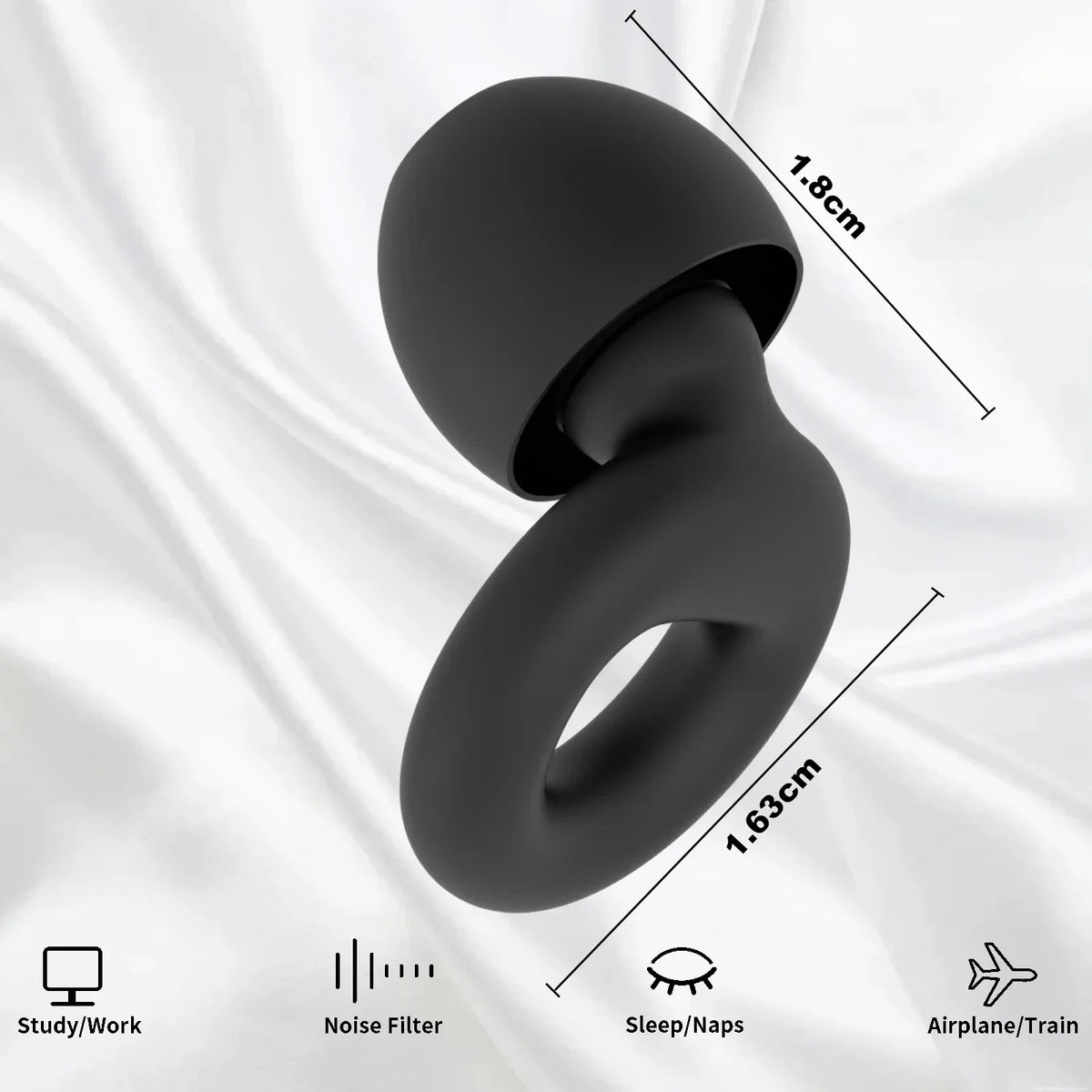 Silicone Earplugs for Swimming Sleep Noise Cancel Noise Reduction-Soundproof Reduce Disturbances -Quality Earplugs