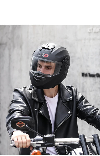 Flip Up Motorcycle Helmet DOT Dual Visor Modular Full Face