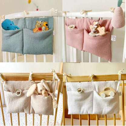 Baby Crib Organizer Hanging Diaper Caddy Storage Bag